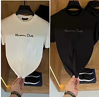 تيشرت massimo dutti خامه أنترلوك قطن صافي تيشرت massimo dutti خامه أنترلوك قطن صافي