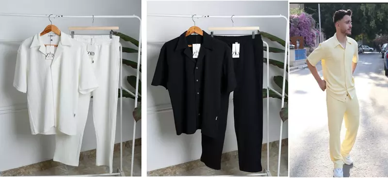 ZARA Jakar suit قميص وبنطلون PRE3 ZARA Jakar suit قميص وبنطلون PRE3